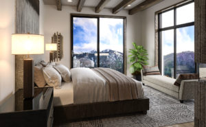 Primary Bedroom 5th and Main Ketchum Idaho