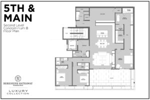 Floor Plans Second Level Condo B